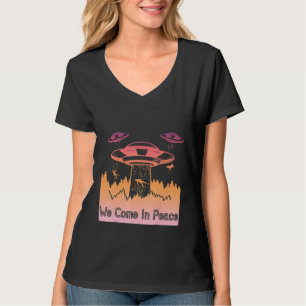 Flying Saucer UFO Astronauts are Aliens 12 T-Shirt