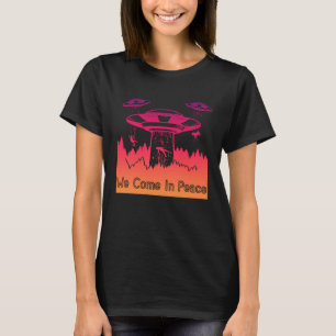 Flying Saucer UFO Astronauts are Aliens 6 T-Shirt