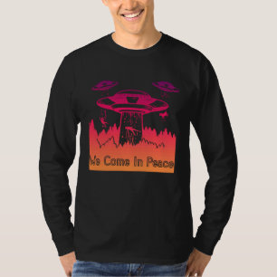 Flying Saucer UFO Astronauts are Aliens 6 T-Shirt