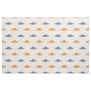 flying saucer ufo pattern fabric