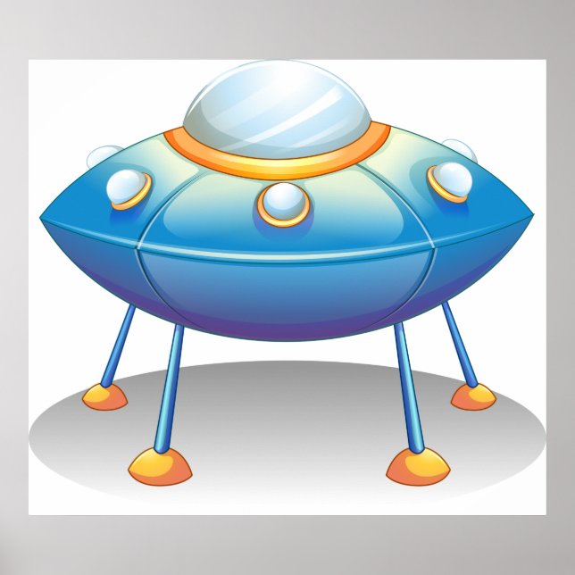 Flying Saucer UFO Poster (Front)