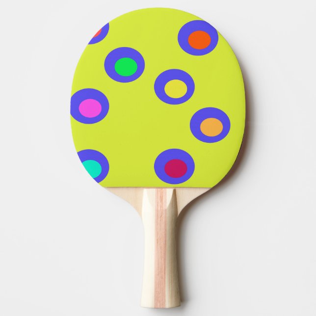 Flying saucers ping pong paddle (Front)