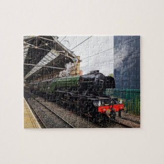 Flying Scotsman At Preston Railway Station Jigsaw Puzzle