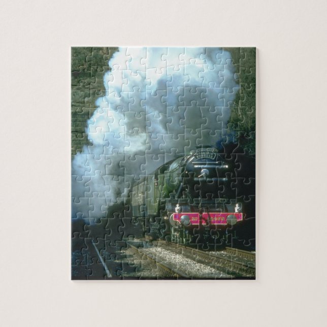 Flying Scotsman caught between_Steam Trains Jigsaw Puzzle (Vertical)