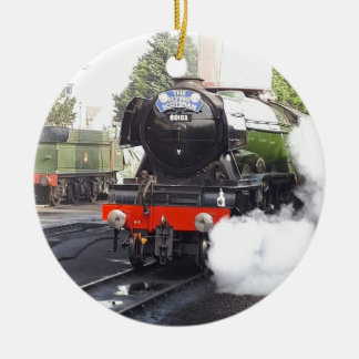 Flying scotsman ceramic tree decoration