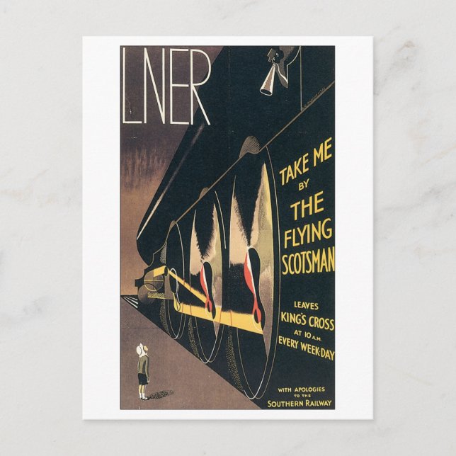Flying Scotsman Liner Postcard (Front)