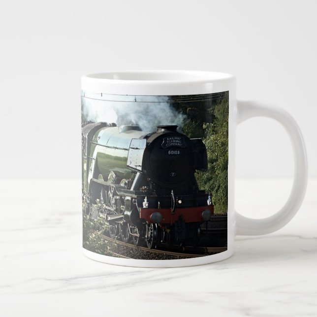 Flying Scotsman On The Mainline (5539) Large Coffee Mug (Right)