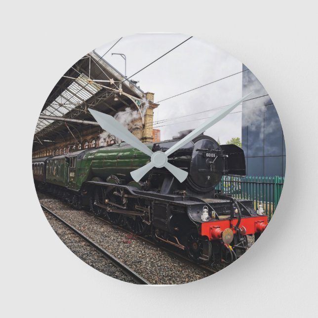 Flying Scotsman  Round Clock (Front)