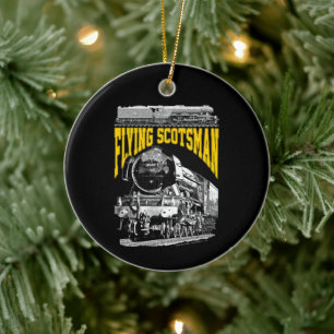 Flying Scotsman Steam Locomotive. 1923 LNER Train Ceramic Tree Decoration