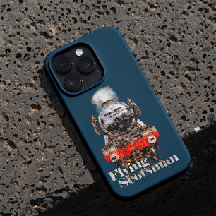 Flying Scotsman – Steam Locomotive Illustration iPhone 11 Case