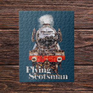 Flying Scotsman – Steam Locomotive Illustration Jigsaw Puzzle