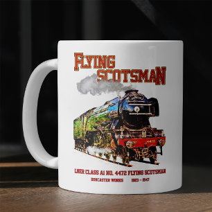 Flying Scotsman Steam Train English Locomotive Coffee Mug