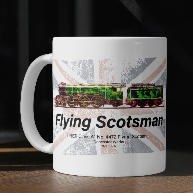 Flying Scotsman Steam Train English Locomotive  Coffee Mug (Creator Uploaded)