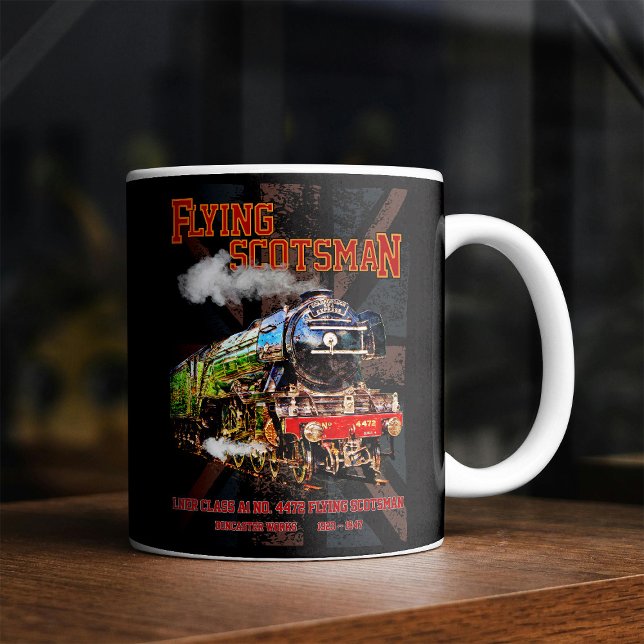 Flying Scotsman Steam Train English Locomotive  Coffee Mug (Creator Uploaded)