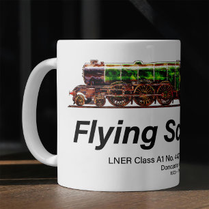 Flying Scotsman Steam Train English Locomotive Coffee Mug