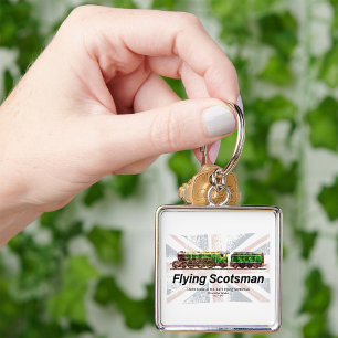 Flying Scotsman Steam Train English Locomotive  Key Ring