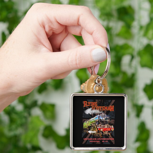 Flying Scotsman Steam Train English Locomotive  Key Ring (Creator Uploaded)