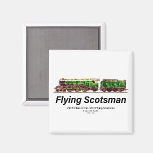 Flying Scotsman Steam Train English Locomotive Magnet