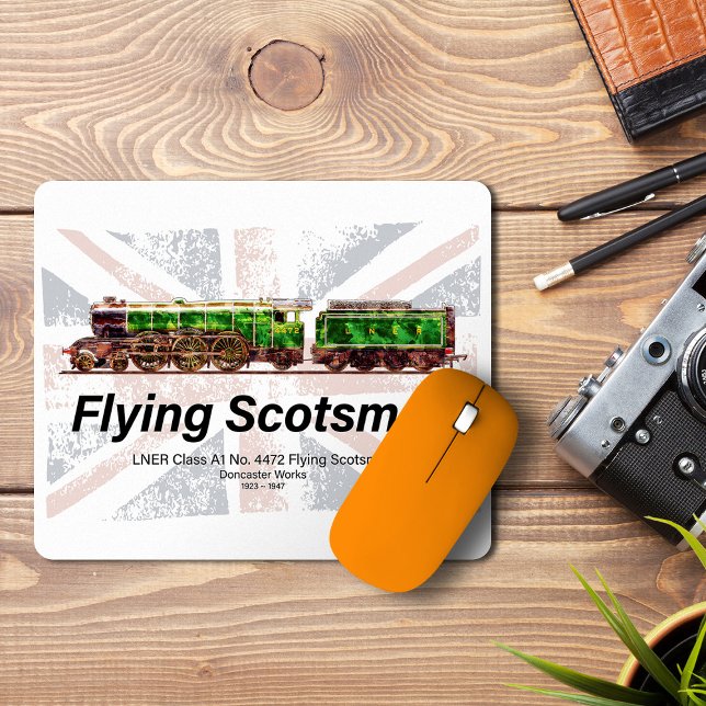 Flying Scotsman Steam Train English Locomotive  Mouse Mat (Creator Uploaded)