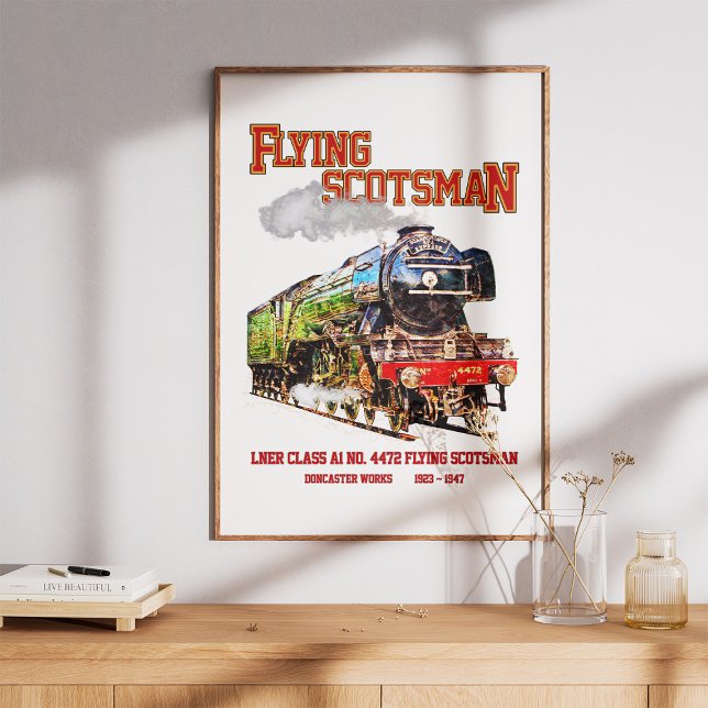 Flying Scotsman Steam Train English Locomotive  Photo Print (Creator Uploaded)