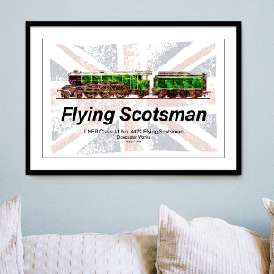 Flying Scotsman Steam Train English Locomotive Photo Print