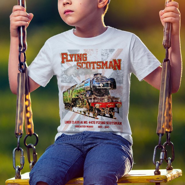 Flying Scotsman Steam Train English Locomotive  T-Shirt (Creator Uploaded)