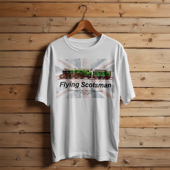 Flying Scotsman Steam Train English Locomotive  T-Shirt (Creator Uploaded)