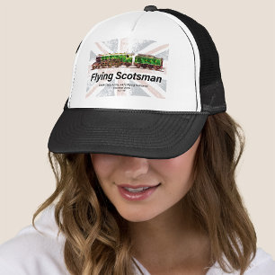 Flying Scotsman Steam Train English Locomotive  Trucker Hat