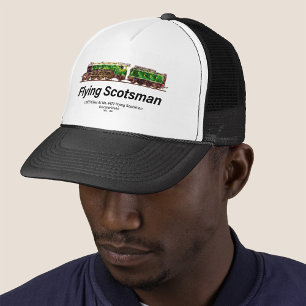 Flying Scotsman Steam Train English Locomotive  Trucker Hat