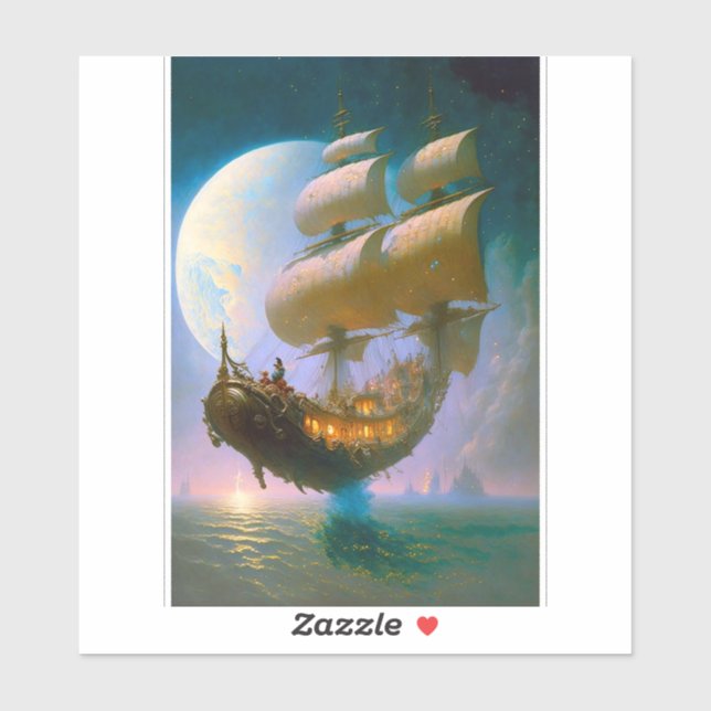Flying Ship Fantasy Art (Sheet)
