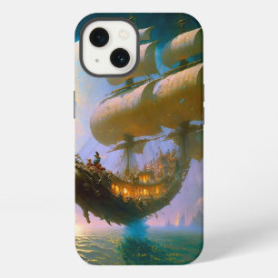Flying Ship Fantasy Art iPhone 13 Case