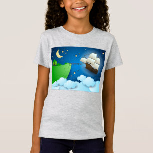 Flying ship on landing T-Shirt