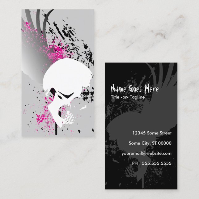 flying skull business card (Front/Back)