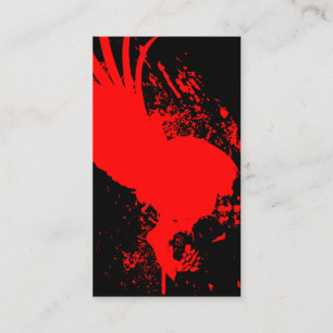 flying skull business card