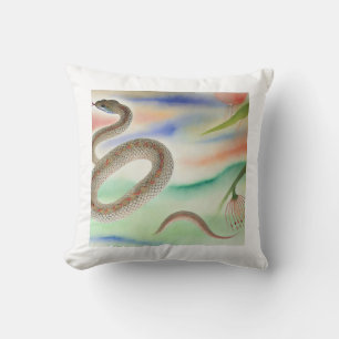 Flying Snake 220824AREF124 - Watercolor Cushion