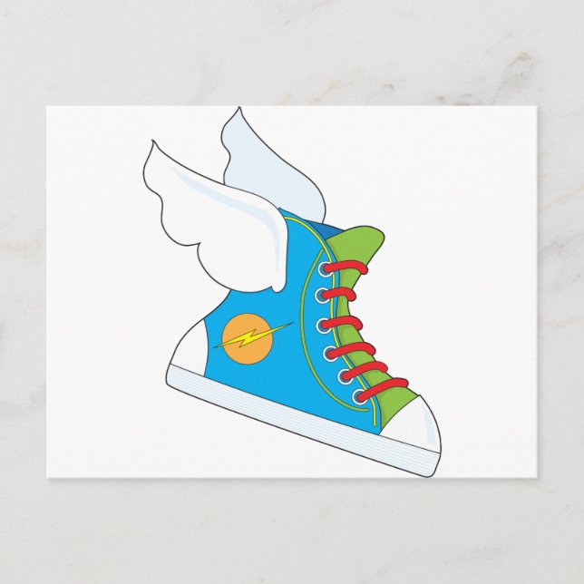 Flying Sneaker Postcard (Front)