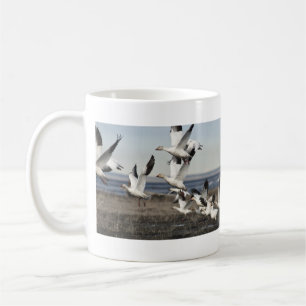 Flying Snow Geese Coffee Mug