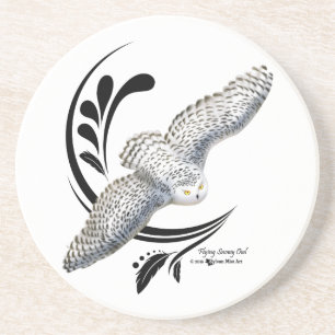 Flying Snowy Owl Coaster