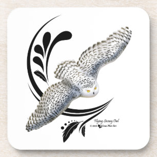 Flying Snowy Owl Coaster