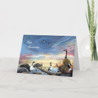 Flying South, With  Sympathy... Card