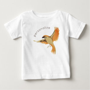 Flying Sparrow Cool Modern Bird Unisex Cute Custom Baby T-Shirt