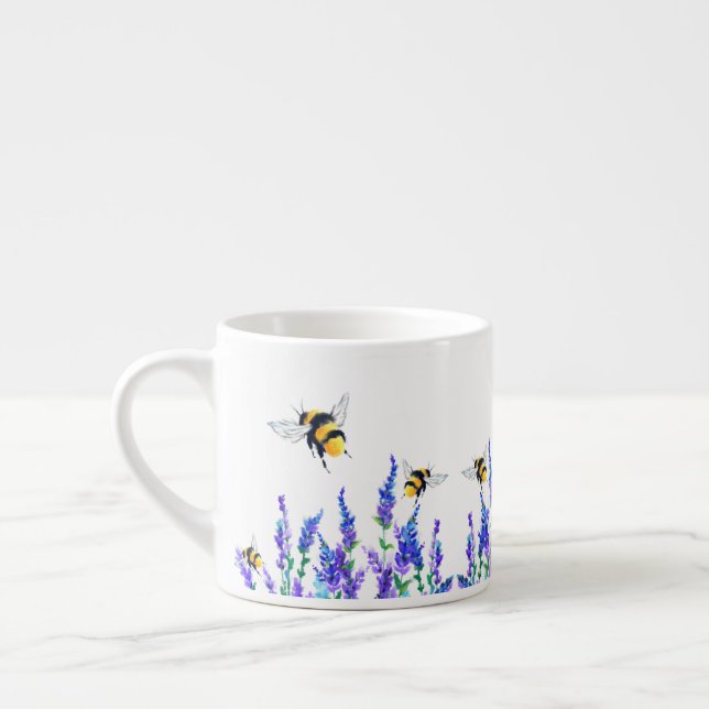 Flying Spring Bees Espresso Cup (Left)