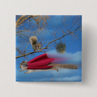 Flying Squirrel 15 Cm Square Badge