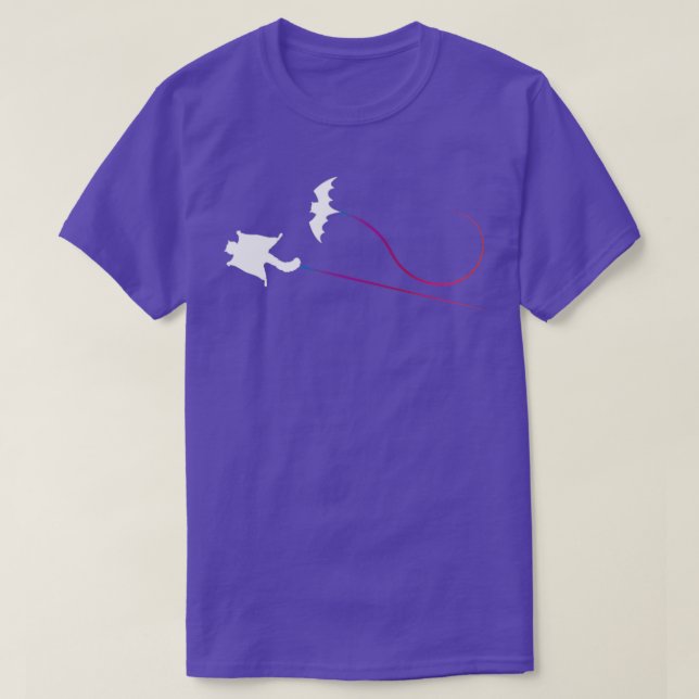 Flying squirrel Bat flying for a race  T-Shirt (Design Front)