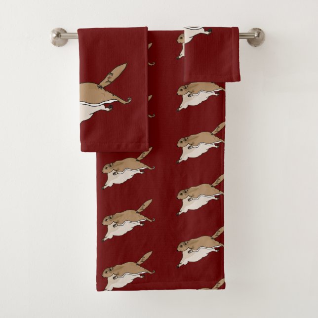 Flying Squirrel Bath Towel Set (Insitu)