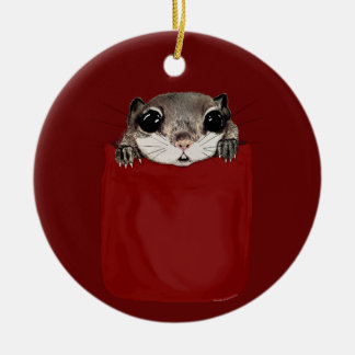Flying Squirrel Ceramic Tree Decoration