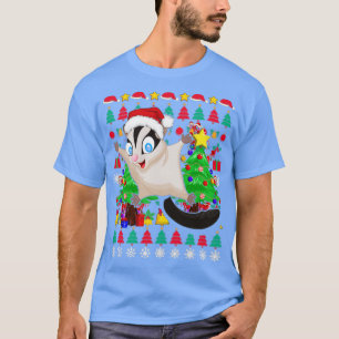 Flying Squirrel Festive Sugar Glider Xmas Ugly Chr T-Shirt
