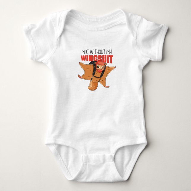 FLYING SQUIRREL FUNNY BABY BODYSUIT (Front)
