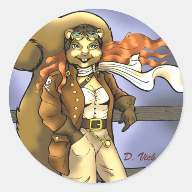 Flying Squirrel Sticker (Front)