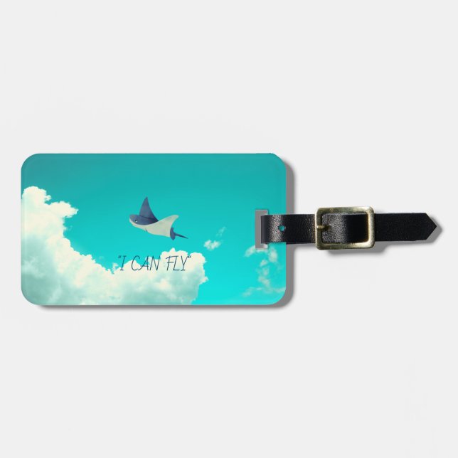 Flying Stingray Luggage Tag (Front Horizontal)